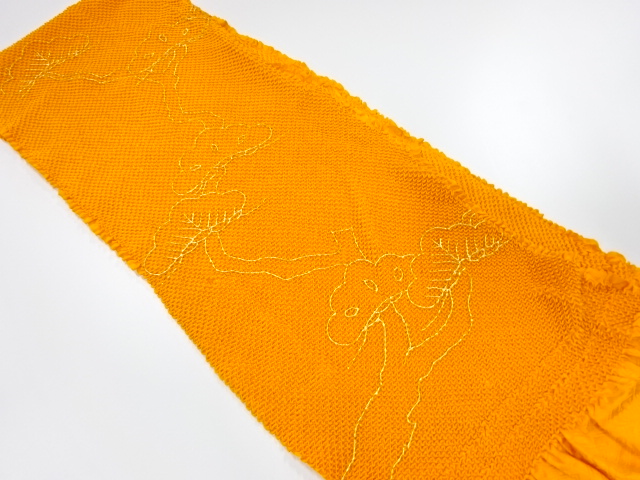 JAPANESE KIMONO / OBIAGE FOR FURISODE / SHIBORI